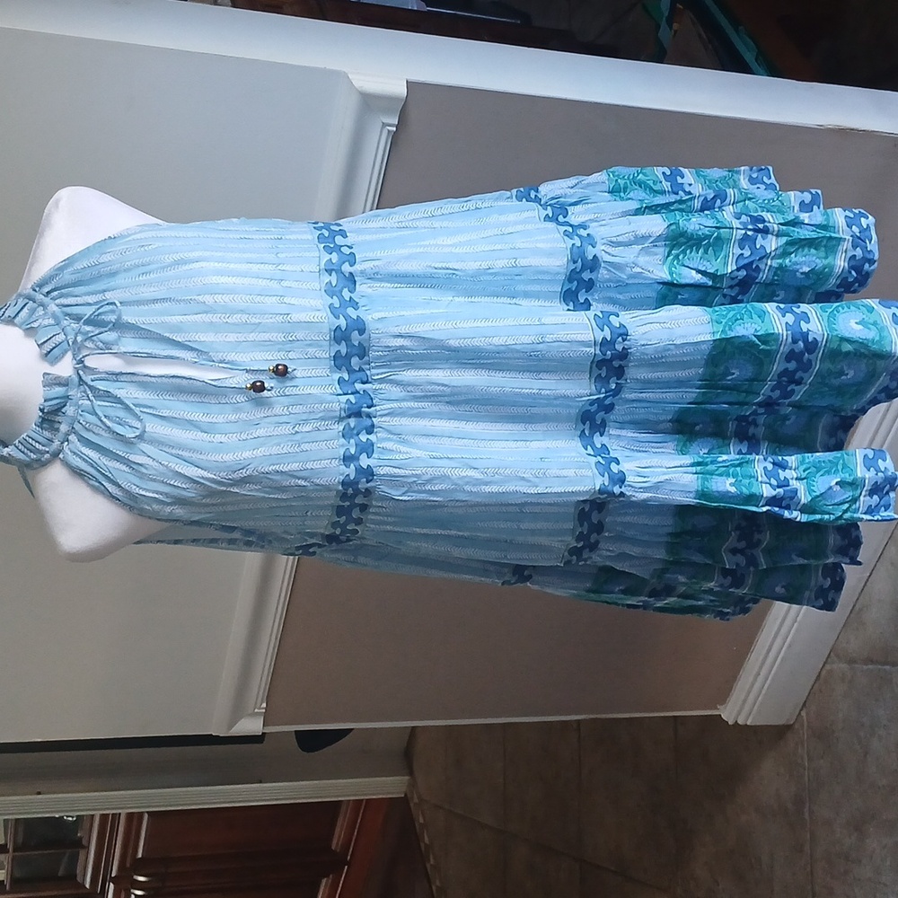 Oliphant Sleeveless Tiered Short Dress